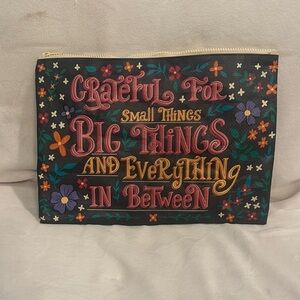 Unlisted Multicolor Inspirational Pouch- NWOT